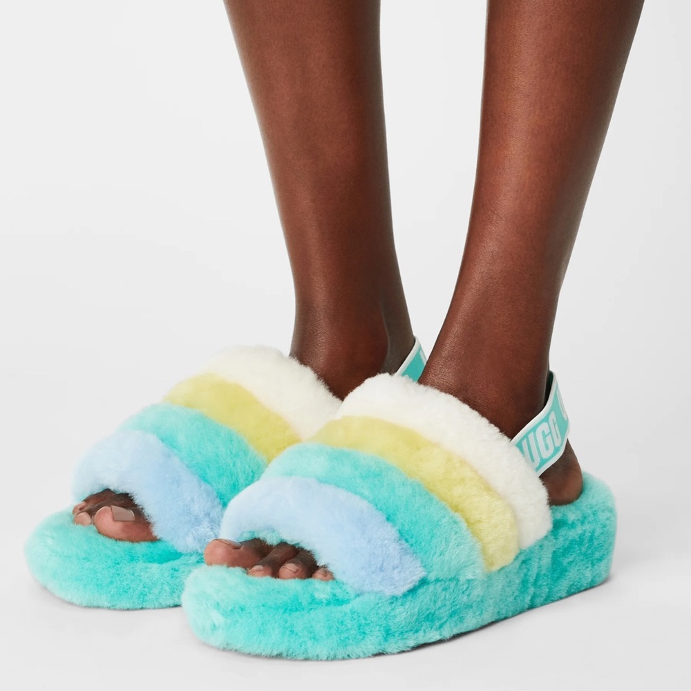 Ugg Yeti Fluff Yeah Multi-Color Slides - image 1